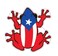 WickedGoodz Puerto Rican Flag Frog Refrigerator Magnet - Tree Frog Magnetic Car Decal