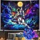 kampdream Blacklight Astronaut Space Tapestry, UV Reactive Galaxy Universe Planet Glow in Dark Tapestries for Men, Boys and Teens Cool Poster 36&Atilde;&mdash;48 inch