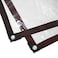 Clear Waterproof Tarps Heavy Duty Waterproof Tarp with Grommets and Elastic Rope Anti-Aging Insulation PE Tarp Cover Tarpaulin for Garden Plant, Outdoor Furniture, Chicken Coop, Patio