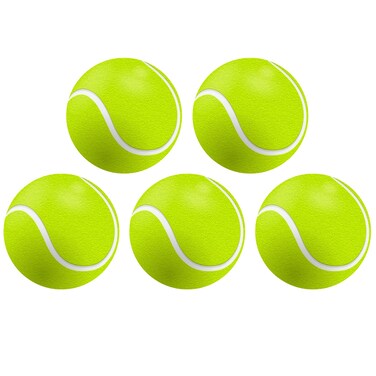 Tennis Ball Magnet, Sports Decals for School Lockers and Refrigerators, Team Party Favors, 3.5 Inches (Pack of 5)