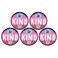 Mini Be Kind Magnets, Cute Car Magnet for Women, Inspirational Magnetic Decals, Pack of 5, 3 1/2 Inches