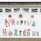 Whaline Christmas Garage Decoration Magnets Stickers Happy Holidays Christmas Refrigerator Stickers Gnome Christmas Garage Door Decals for Christmas Party Supplies Home Decorations, 18 Pieces