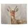 LUVADIAN Christmas Tapestry, Red Nose Reindeer Christmas Tapestry Wall Hanging, Reindeer Christmas Decor, Rustic Christmas Wall Art Blanket for Home Bedroom Living Room Office Decor, 50x60 Inch