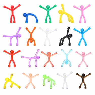 XFVFXZZ 20Pcs Magnet People Fridge Magnets, Colorful Magnetic Men to Inspire Creativity, Magnet Men is Suitable for Refrigerators, Whiteboards, and More