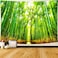 Delur Forest with Pathway Tapestry Rainforest Landscape Nature Tapestry Scenic Tree Wall Hanging Tapestry Natural Green Headboard Bedspread Tapestry for Room Decor (59.1" x 78.7")