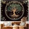 Moon Phase Tree of Life Tapestry Nature Flower Plant Butterfly Tapestries Boho Mandala Spiritual Tapestry Aesthetic Wall Hanging for Home Decor Bedroom Living Room Dorm Decor (35.44&quot; x 47.25&quot;, Blue)