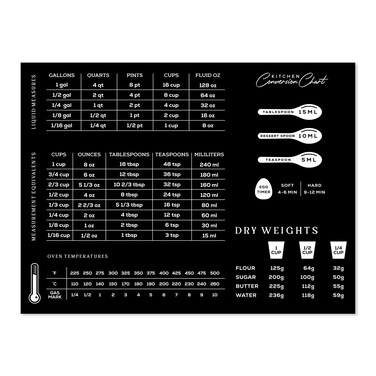Magnetic Kitchen Conversion Chart   8.5" x 11" Fridge Magnet for Measuring Liquid Temperature Weight   Imperial Metric &amp; Standard Measurements   Cooking Baking Recipe Accessories for Cooks and Chefs