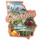 Premium Georgia State Magnet, Collectible Souvenir Accessory for Fride, Whiteboard and More, Approximately 2 Inches
