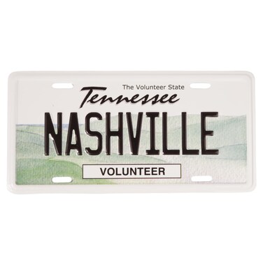 Nashville Tennessee License Plate Magnet, Collectible Keepsake Souvenir, 3.4 x 1.75 Inches