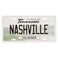 Nashville Tennessee License Plate Magnet, Collectible Keepsake Souvenir, 3.4 x 1.75 Inches