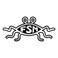 FSM Flying Spaghetti Monster Plastic Emblem Magnet - [5.5" x 2.5"]
