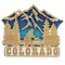 Wooden Colorado Bigfood Magnet, Laser Carved Magnetic State Accessory, Road Trip Souvenir Gifts, 2 &Acirc;&frac34; Inches