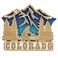 Wooden Colorado Bigfood Magnet, Laser Carved Magnetic State Accessory, Road Trip Souvenir Gifts, 2 &Acirc;&frac34; Inches