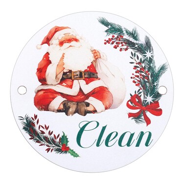 Clean Dirty Dishwasher Magnet, Double Sided Dishwasher Clean Dirty Sign Magnetic Clean Dirty Flip Sign Dishwasher Indicator for Dish Washer Dish Bin Decor Kitchen Organization Storage