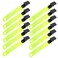 GOOHOCHY 12Pcs Reflective Trail Markers Convenient Glow Clips for Camping Hiking and Hunting Durable Reflective Gear for Easy Trail Marking and Navigation