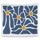 QGFM Retro Boho Blue Floral Tapestry, Abstract Matisse Flower Aesthetic Tapestry Wall Hanging for Bedroom Living Room Girls Room Decor, Floral Wall Decor, 50x60 Inches