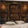 Accnicc Vintage Bookshelf Tapestry Medieval Art Book Tapestries Wall Hanging Gothic Dark Academia Retro Library Backdrop Tapestry for Bedroom Living Room Dorm Study Classroom 80&Atilde;&mdash; 60 inch
