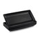 Gomakren Black Serving Platter Set of 4 Porcelain Serving Plates Rectangular Christmas Serving Dishes and Platters Serving Trays for Party Appetizer Sushi, 10 Inch Black Serveware Thanksgiving Gifts