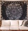 Neasow Bohemian Tapestry Wall Hanging, Black and White Floral Tapestry with Dotted Daisy Medallion Print Bedroom Boho Hippie Home Decor 36&Atilde;&mdash;48 inch