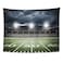Emvency Tapestry Stadium Football Satdium Field Light Night Soccer Turf Home Decor Wall Hanging for Living Room Bedroom Dorm 70x90 Inches
