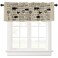 Zadaling Valance Curtain for Kitchen,Farmhouse Animal Chicken Cow Pig Window Valance for Living Room Scroll,Rod Pocket Valances for Bedroom Decor,Window Treatment Valance 1 Panel 18" x 54