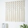 RUIZHIXUAN Large Macrame Wall Hanging Macrame Ball Wall Hangings Tapestry Cotton Textile Boho Wall Decor Art Bohemian headboard Handwoven 39" Wx38&acirc;&euro; L(Cream)