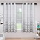 Easy-Going Printed Blackout Curtains for Bedroom, Gradient Line Color Noise Reduction Curtain Drapes, Light Blocking Thermal Insulated Grommet Curtain, 2 Panels, 52 x 63 in, Gray