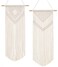 Dahey 2 Pcs Macrame Wall Hanging Woven Tapestry Wall Art Decor - Beautiful for Boho Home Decor, Apartment, Nursery, Party Decorations, 26" L&Atilde;&mdash;13" W, Medium