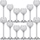 12 Pack Crystal Candle Holders Gold or Silver Candle Holders Bulk Decorative Tealight Candle Holder for Wedding, Party, Christmas Table Centerpieces Decoration (Silver)