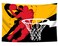 QGHOT Basketball Tapestry Sports Backdrop, Teen Boys Room Wall Decor Sneaker Basketball Poster for Mens Bedroom College Dorm Basketball Party Decorations 59.1"x51.2