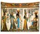 Loccor Egyptian Painting Tapestry 120Wx95H Inches Extra Large Queen Nefertari Making an Offering to Isis Tapestry Nefertalis Wall Hanging Mythology Egypt Fall Mural for Bedroom Living Room Decor