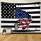 F-FUN SOUL Bass Fishing Tapestry, Large 80x60inches Soft Flannel, Hippie American Flag Casual Sports Wall Hanging Tapestries for Living Room Bedroom Decor GTZYFS1306