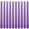 10 Inch Purple Taper Candles, 10 Pack Unscented Candlesticks for Dinner Wedding Christmas Seasonal Celebration and Home Decoration
