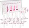 200 Pack White Unscented Taper Candle with Drip Protectors, Church Candles, Vigil Candles, Shabbat Candles, Prayer Candles, 5 Inch