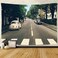 F-FUN SOUL Classic Music Poster Tapestry, Large 80x60inches Soft Flannel, Walk on The Street Reto Photo Wall Hanging Tapestries for Living Room Bedroom Decor Music Party Banner GTZYFS70