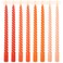 Whaline 8Pcs 10 Inch Orange Gradient Color Spiral Taper Candles Dripless Twisted Wax Candles Long Unscented Candle Sticks for Fall Halloween Home Party Supplies