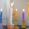 Candlestock Hippie Drippy Drip Candles - Pack of 22 Dripping Taper Candles - Wine Bottle Melting Candles (Ivory)