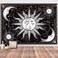 HOTMIR Wall Tapestry Black and White - Aesthetic Tapestry Wall Hanging Moon Tapestry as Wall Art for Bedroom, Living Room, Dorm Decor (51.2x59.1 Inches, 130x150 cm)