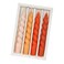 Spiral Taper Candle Twisted Candles Sticks Unscented Candlesticks 4 Pcs Orange Gradient Taper Candles Dinner Candle for Home D&Atilde;&copy;cor Weddings Festive Seasons Holiday