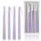 Purple Taper Candles 10inches Long Candlesticks Lavender Scented Candle Set of 4 - Smokeless Candlesticks for Wedding Anniversary Birthday Party Decor