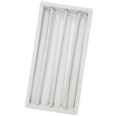 White Taper Candles Unscented Candles Sticks Long Candlestick Smokeless Candle Tapered Candles for Dinner Home D&Atilde;&copy;cor Weddings Holiday