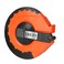 165 FT Tape Measure, Closed Reel Steel Long Tape with Foldable Handle, Nylon Coated, Plastic and Rubber Case