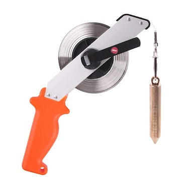 Cekegon Oil Gauging Tape, 30M/98ft Oil Tank Gauging Tape with Stainless Steel Tape, Explosion-Proof Sounding Tape Measure with Brass Plumb Bob