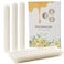 Honeycomb Beeswax Taper Candles 8 Inch, 6 Pack Hand-Rolled Pure Bees Wax Candlesticks - Dripless, Smokeless and Dripless - 5 Hours Long Burning Time for Home Decor Party Wedding