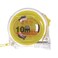 HARFINGTON Retractable Tape Measure 32ft / 10m Metric Ruler Extra Thick 65# Steel Measuring Tape 25mm Wide, Transparent Yellow ABS Case