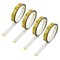 4-Pack Steel Self-Adhesive Measuring Tape, Imperial and Metric Scale Ruler Sticker, 78-Inch Left to Right Reading Tape Measure Sticker for Workbench, Woodworking, Saw, Drafting Table, Yellow