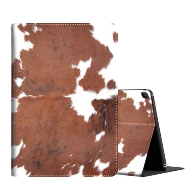 Case for Galaxy Tab A7 10.4 Case 2020 Tablet Model SM-T500/T505&iuml;&frac14;&OElig;Anti Slide Premium PU Leather Folio Stand Case Cover for Galaxy A7 10.4 Inch - Cowhide Farm Animal Skin Leopard Brown Cow