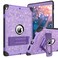 BENTOBEN for iPad Air 3 Case 2019, iPad Pro 10.5 Case 2017, Heavy Duty 3 in 1 Shockproof Rugged Protective Hybrid PC TPU Bumper Kickstand Glitter iPad Air 3rd Gen Girls Women Kids Tablet Cover,Purple