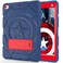 CCMAO Case for iPad 6th Generation/ipad 5th Generation/iPad 9.7 Inch (2018/2017 Model), iPad Air 2 Case, Hybrid Shockproof Rugged Protective Cover with Kickstand for Kids Boys, Navy Blue+Red
