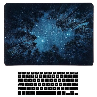 iDonzon Case for MacBook Pro 13 inch (A1502/A1425, 2012-2015 Release), Soft-Touch Matte Plastic Hard Protective Case Cover Compatible MacBook Pro 13" with Retina Display - Forest Starry